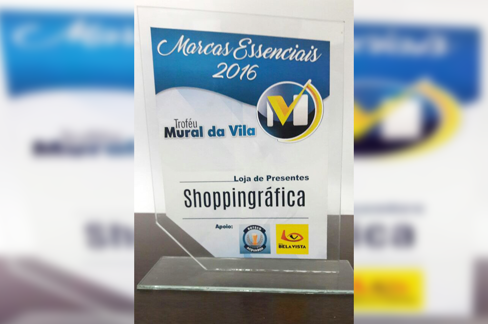 Shoppingráfica recebe prêmio Marcas Essenciais 2016 em Oeiras (PI)